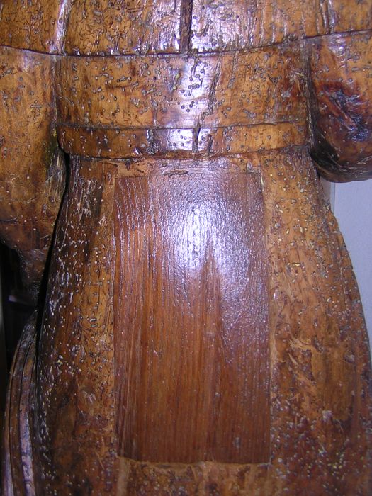 statue : Saint Roch, détail du revers