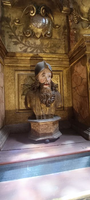 buste-reliquaire un saint guerrier