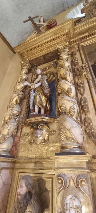 retable du maître-autel, vue partielle