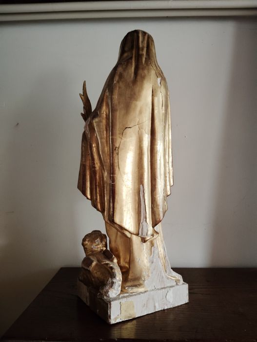 statue :Sainte Marguerite (revers)