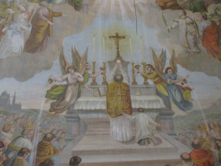 tableau : L'Eucharistie, détail