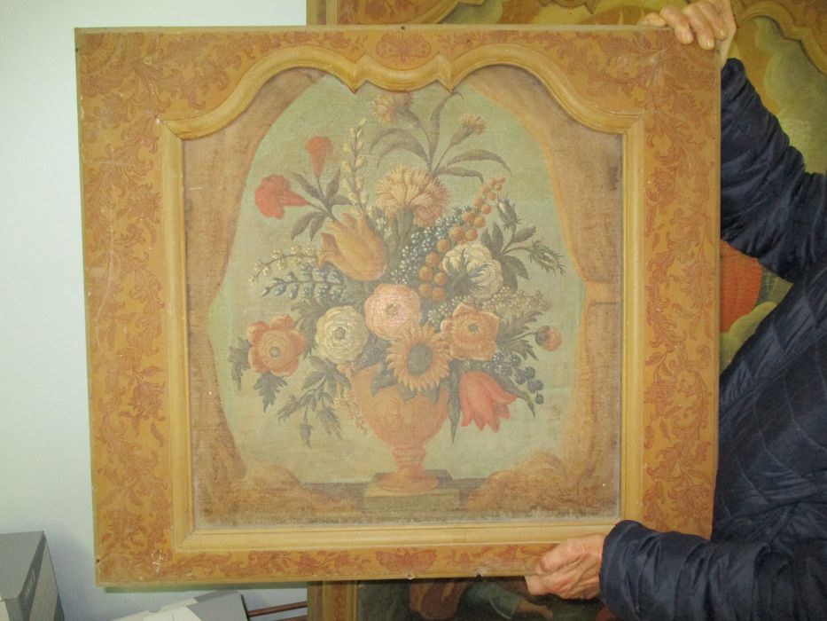 dessus-de-porte n°1 : Bouquets de fleurs