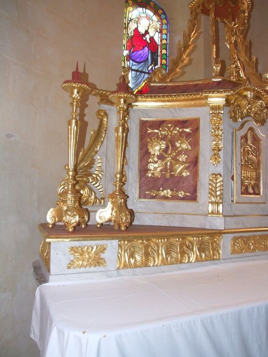 tabernacle du maître-autel, vue partielle