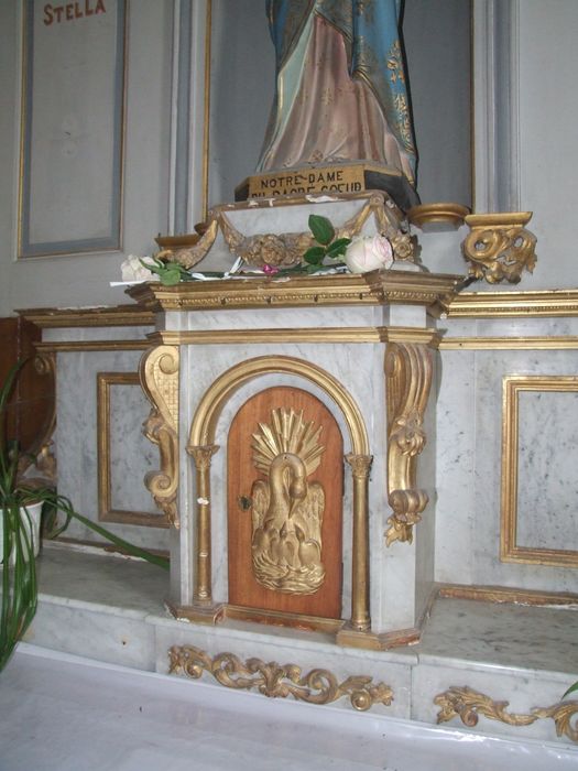 retable secondaire, détail du tabernacle