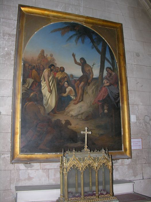 tableau : Prédication de saint Jean-Baptiste - © Ministère de la Culture (France), Conservation des antiquités et des objets d’art de Charente-Maritime – Tous droits réservés 