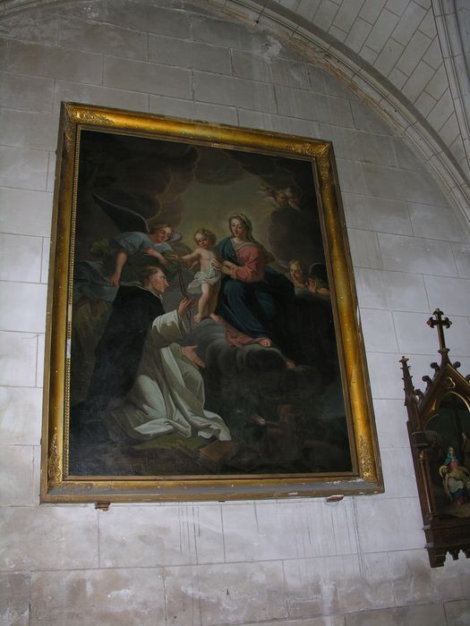 tableau : la Donation du Rosaire - © Ministère de la Culture (France), Conservation des antiquités et des objets d’art de Charente-Maritime – Tous droits réservés 