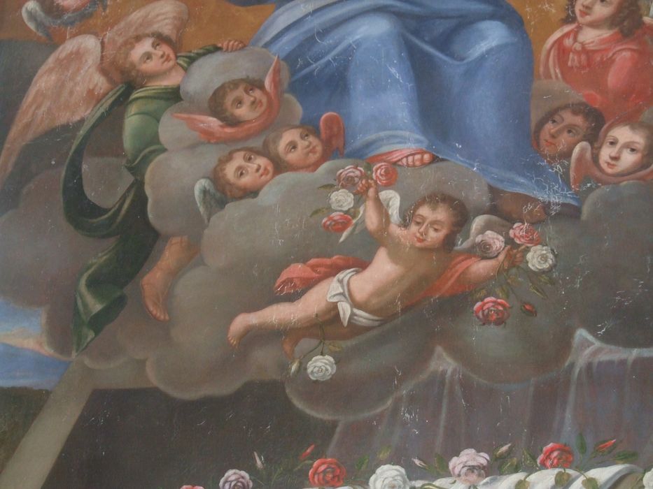 tableau : Assomption de la Vierge, vue partielle