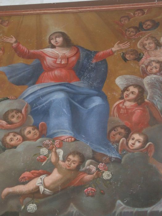 tableau : Assomption de la Vierge, vue partielle