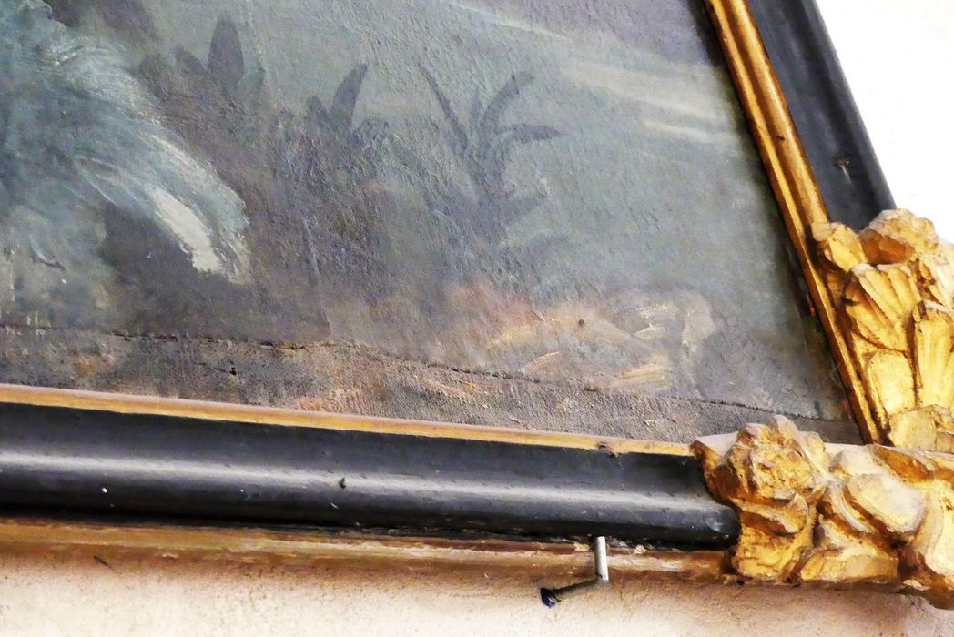 détail bordure inférieure - © Ministère de la Culture (France), Conservation des antiquités et des objets d’art de Charente-Maritime – Tous droits réservés 