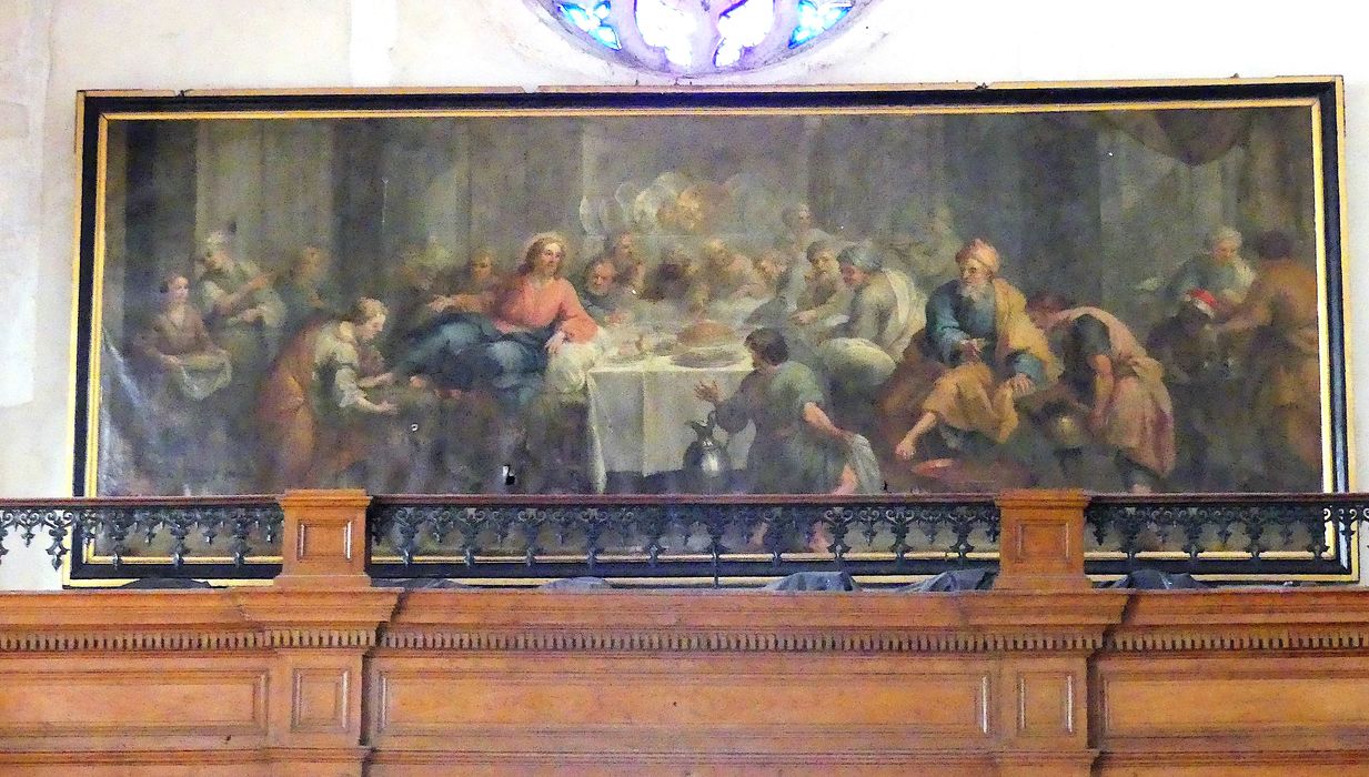 tableau : le Repas chez Simon - © Ministère de la Culture (France), Conservation des antiquités et des objets d’art de Charente-Maritime – Tous droits réservés 