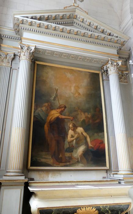 tableau du retable : le Baptême du Christ