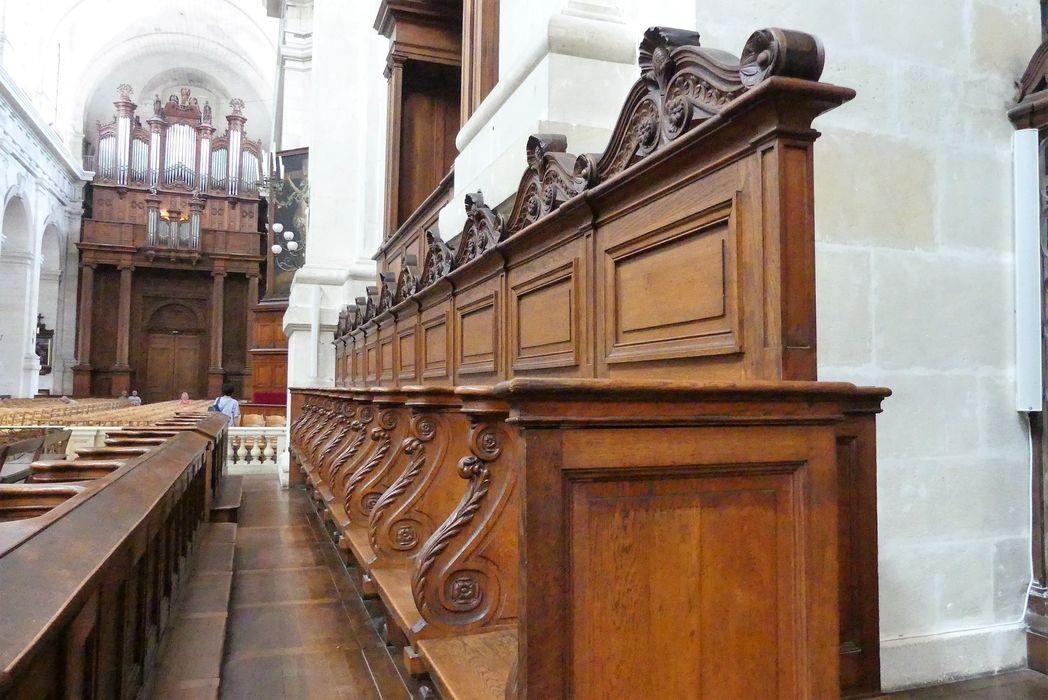 stalles de choeur, sud de la nef