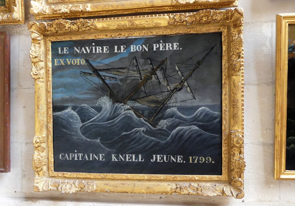 ex-voto, tableau : le navire le bon père