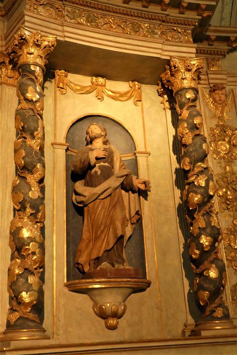 niche gauche, statue saint Jean