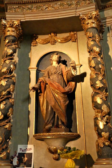 niche droite, statue saint Paul