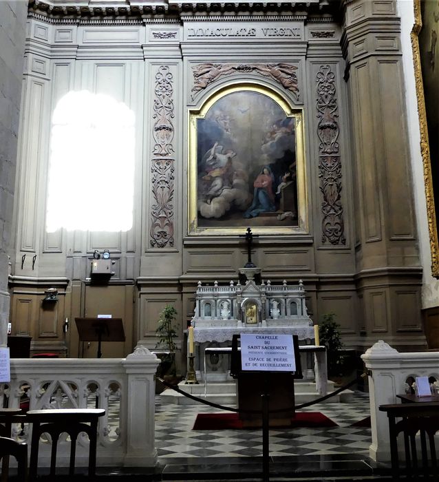 retable architecturé transept sud