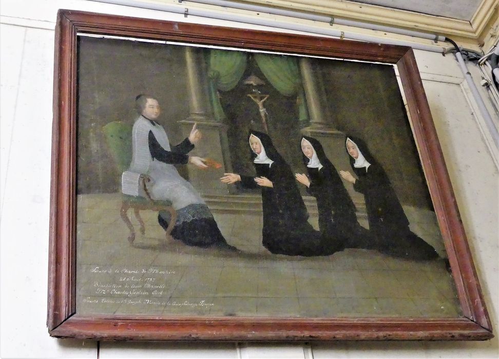 tableau : Bénédiction de la chapelle des soeurs de la Charité de Montoire - © Ministère de la Culture (France), Conservation des antiquités et des objets d’art de Charente-Maritime – Tous droits réservés 