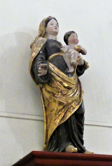 Statue (petite nature) : Vierge à l'Enfant