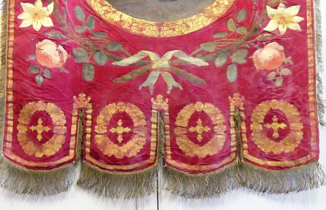 bannière de procession, détail