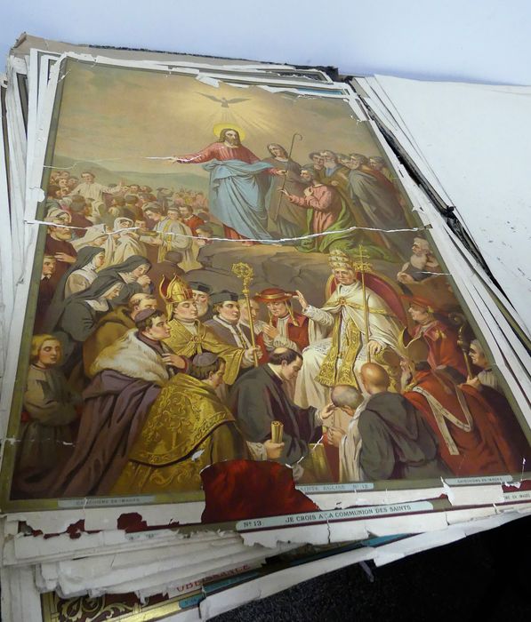 estampes (chromolithographies) : Catéchisme en images