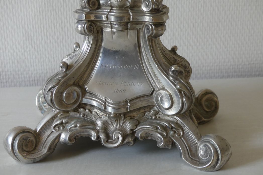 ostensoir, détail de l’inscription