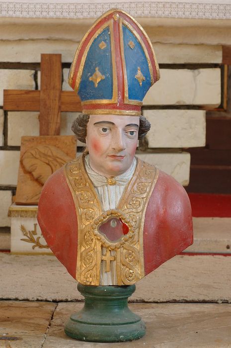 Buste-reliquaire de saint Germain - © Ministère de la Culture (France), Conservation des antiquités et des objets d'art du Cher, tous droits réservés 