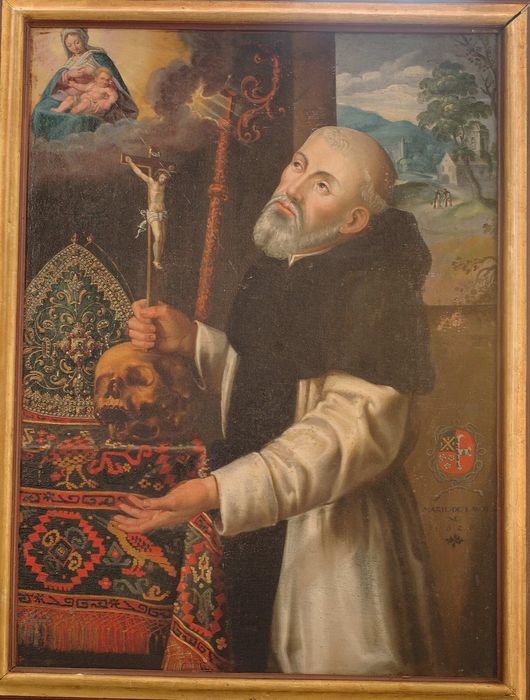 tableau : la Lactation de saint Bernard - © Ministère de la Culture (France), Conservation des antiquités et des objets d'art du Cher, tous droits réservés 