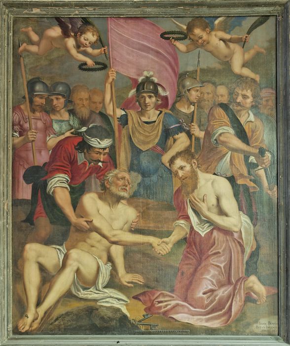 tableau : les adieux de saint Pierre et saint Paul