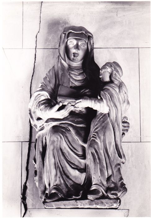 groupe sculpté : sainte Anne et la Vierge