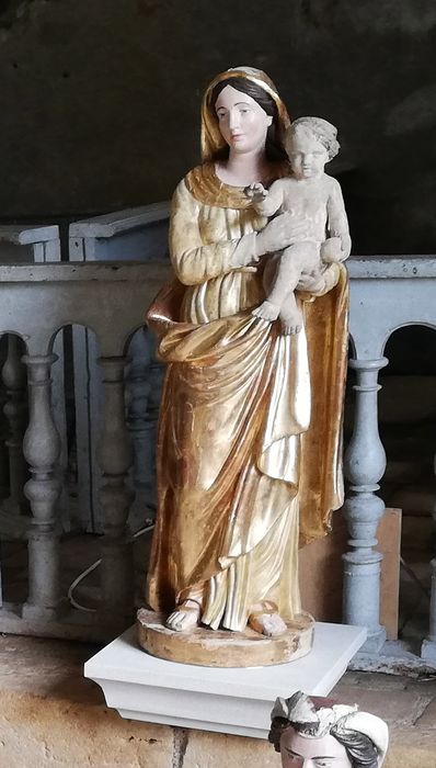 Statue : Vierge à l'Enfant (n° 2) - © Ministère de la Culture (France), Conservation des antiquités et des objets d'art du Cher, tous droits réservés 