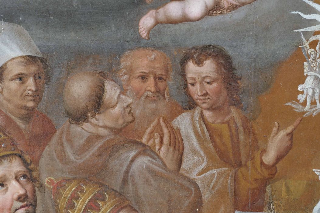 Tableau : Triomphe de l'eucharistie, détail