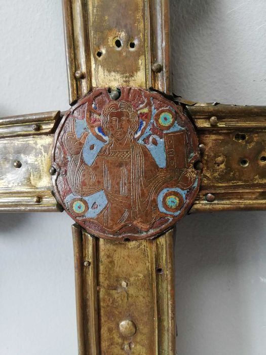 croix de procession, détail