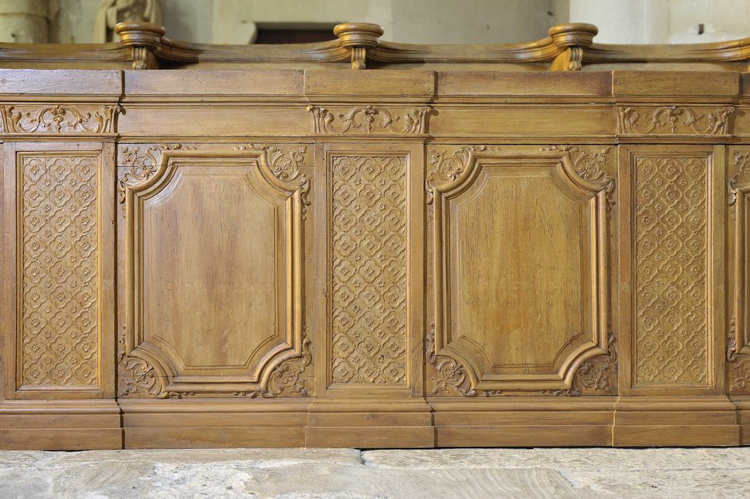 lambris de l'ancienne abbaye de Lorroy, vue partielle - © Ministère de la Culture (France), Conservation des antiquités et des objets d'art du Cher, tous droits réservés 