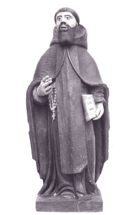 Statue : Saint Antoine - © Ministère de la Culture (France), Conservation des antiquités et des objets d'art du Cher, tous droits réservés 