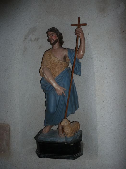 Statue : Saint Jean-Baptiste - © Ministère de la Culture (France), Conservation des antiquités et des objets d'art du Cher, tous droits réservés 
