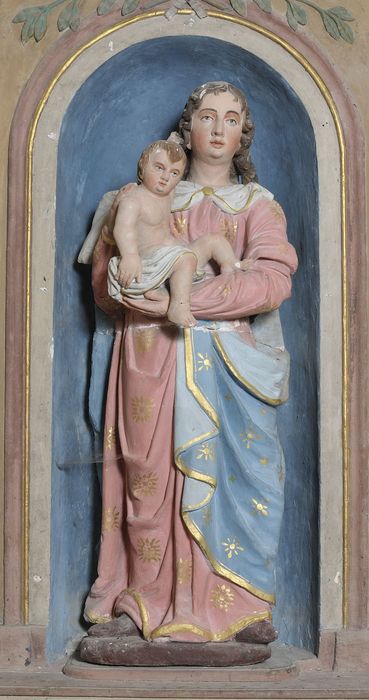 statue : Vierge à l'Enfant - © Ministère de la Culture (France), Conservation des antiquités et des objets d’art du Cher – Tous droits réservés
