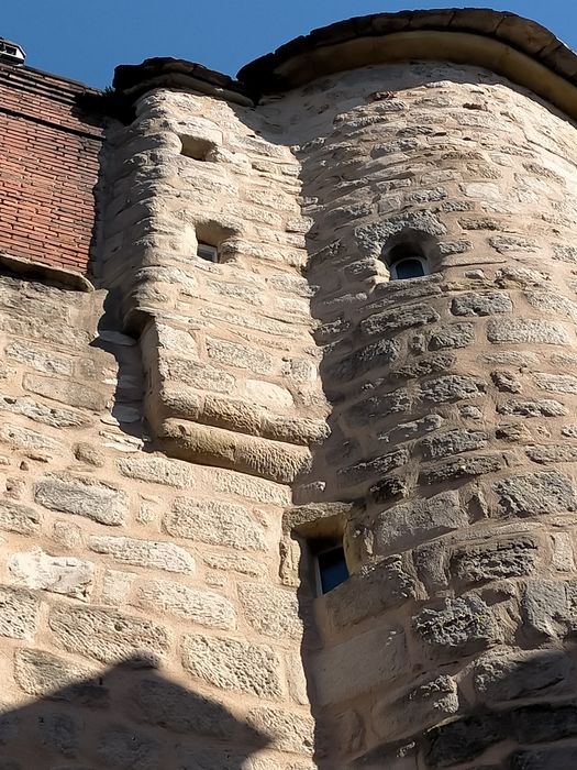 façade sud sur rue, détail des maçonneries
