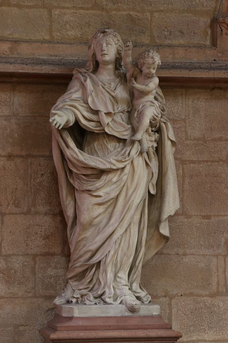statue : Vierge à l'Enfant - © Ministère de la Culture (France), Conservation des antiquités et des objets d’art de la Côte-d'Or, tous droits réservés