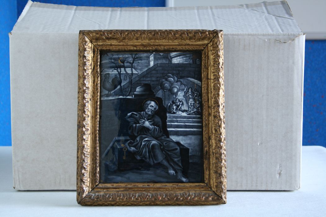 tableau : le Repentir de saint Pierre - © Ministère de la Culture (France), Conservation des antiquités et des objets d’art de la Côte-d'Or, tous droits réservés