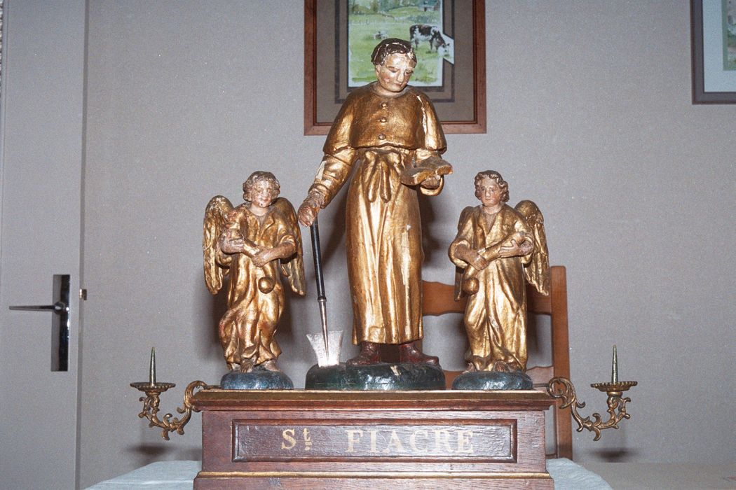 bâton de procession : Saint Fiacre - © Ministère de la culture (France), Conservation des antiquités et des objets d'art de Côte d'Or – Tous droits réservés