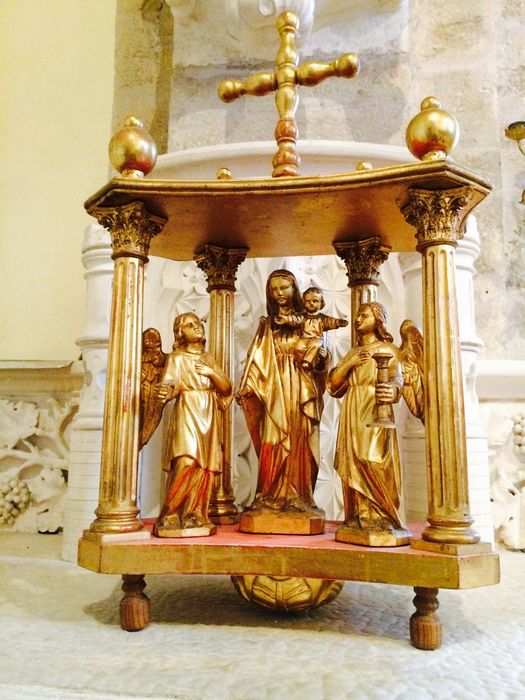 bâton de procession : Vierge à l'Enfant et deux anges - © Ministère de la Culture (France), Conservation des antiquités et des objets d’art de la Côte-d'Or  - Tous droits réservés