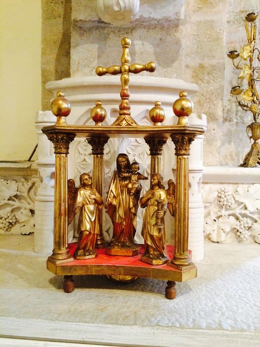 bâton de procession : Vierge à l'Enfant et deux anges - © Ministère de la Culture (France), Conservation des antiquités et des objets d’art de la Côte-d'Or - Tous droits réservés