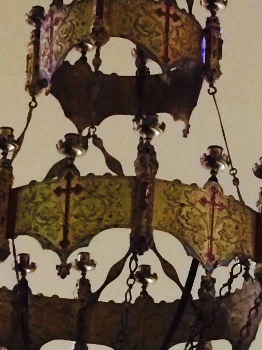 lustre d'église ou couronne de lumières, détail - © Ministère de la culture (France), Conservation des antiquités et des objets d'art de Côte d'Or – Tous droits réservés