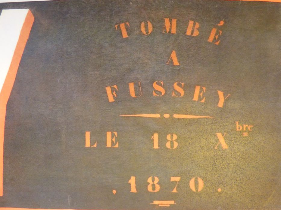oriflamme provenant du ballon monté le Davy, détail