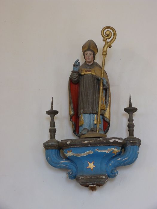 bâton de procession : Saint évêque