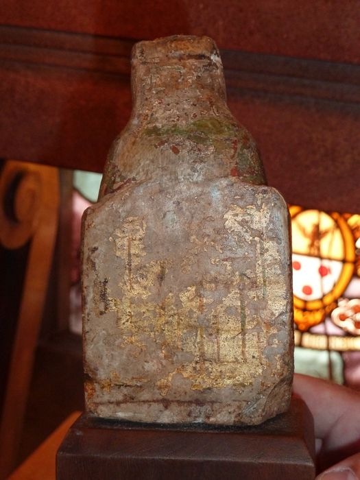 statue : Vierge à l'Enfant dite Notre-Dame d'Etang, revers, vue générale