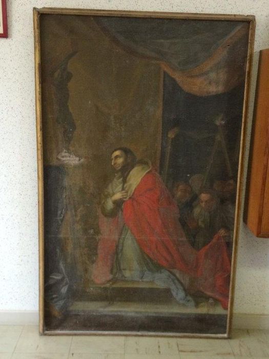 tableau : Saint Charles Borromée en prière