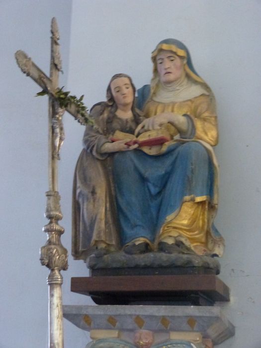 groupe sculpté : l'Education de la Vierge