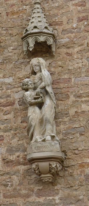 groupe sculpté : l'Education de la Vierge