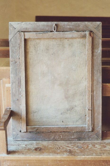 tableau, cadre : Crucifixion, revers